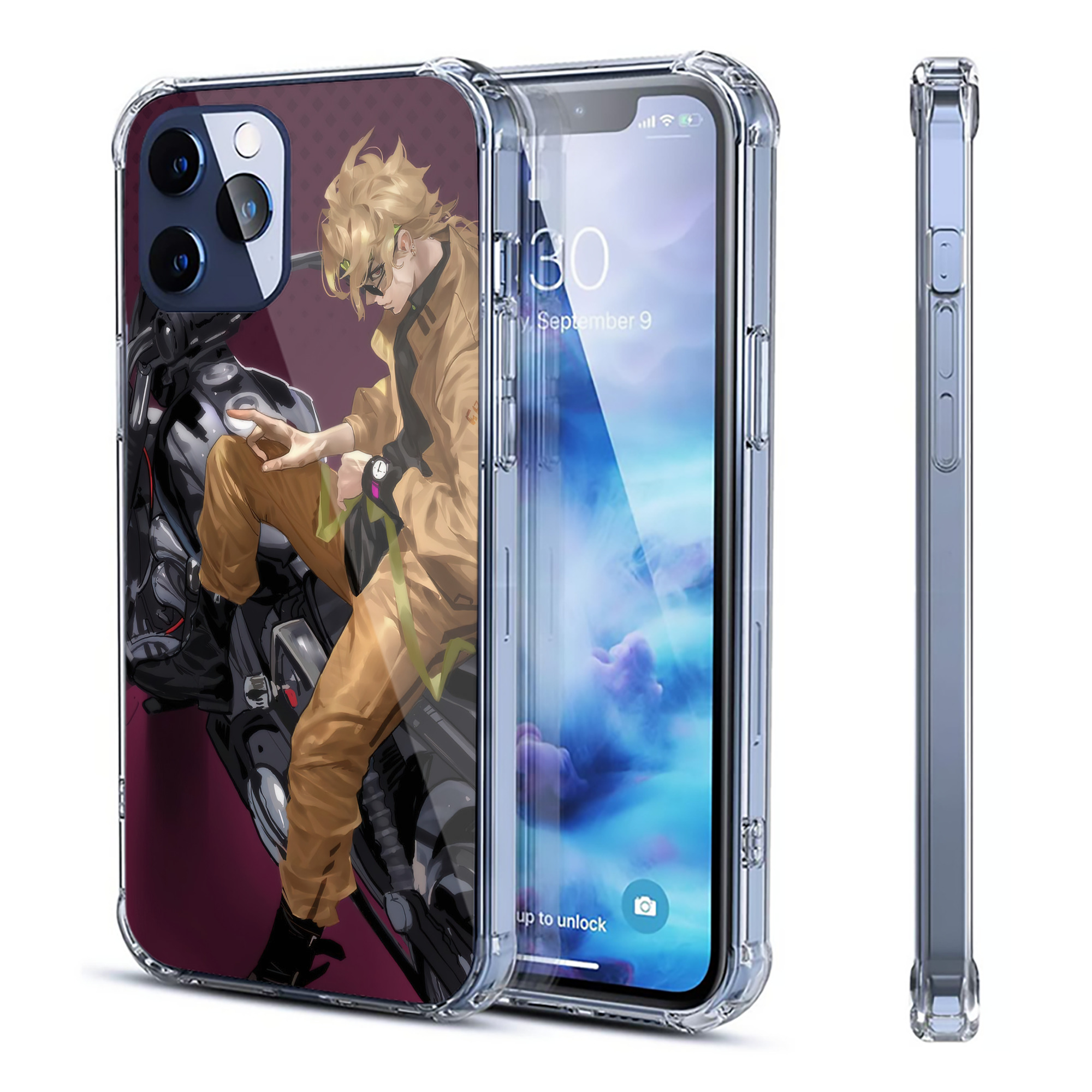 （画像用） ジョジョの奇妙な冒険 JoJo's Bizarre Adventure 【iPhone 12シリーズ対応】透明スマホケース（クリアソフトケース）